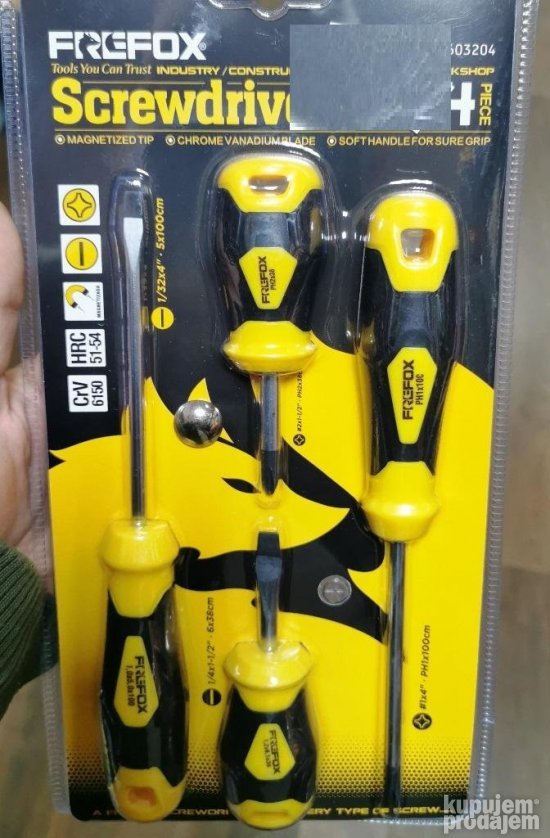 Set srafcigera 4 komada