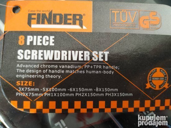 Set srafcigera Finder 8kom