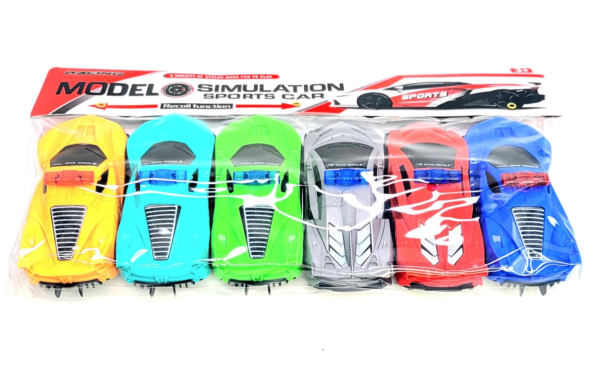 Set trkackih sportskih automobila 6 komada