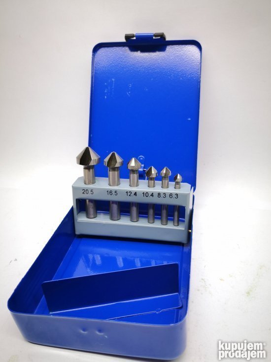 Set upustaca za metal HSS 90 stepeni 6 komada
