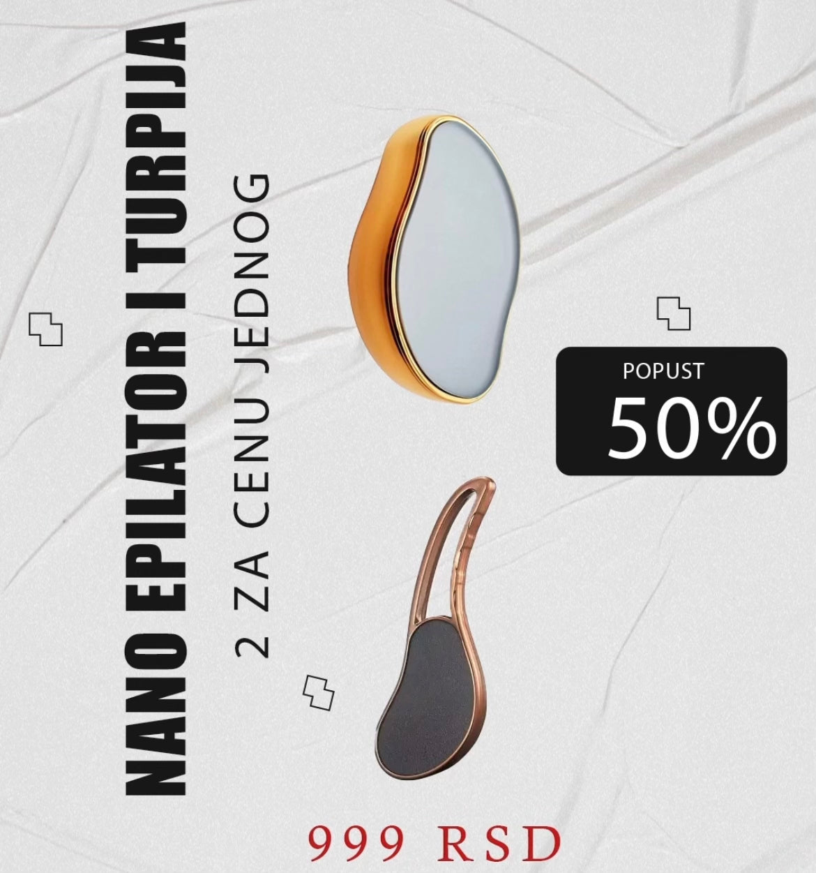 Set za Negu Koze sa Nano Epilatorom i Turpijom za Pete - Slika 4