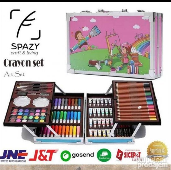 Set za crtanje u metalnom koferu za devojciceSet za crtanje - Slika 4