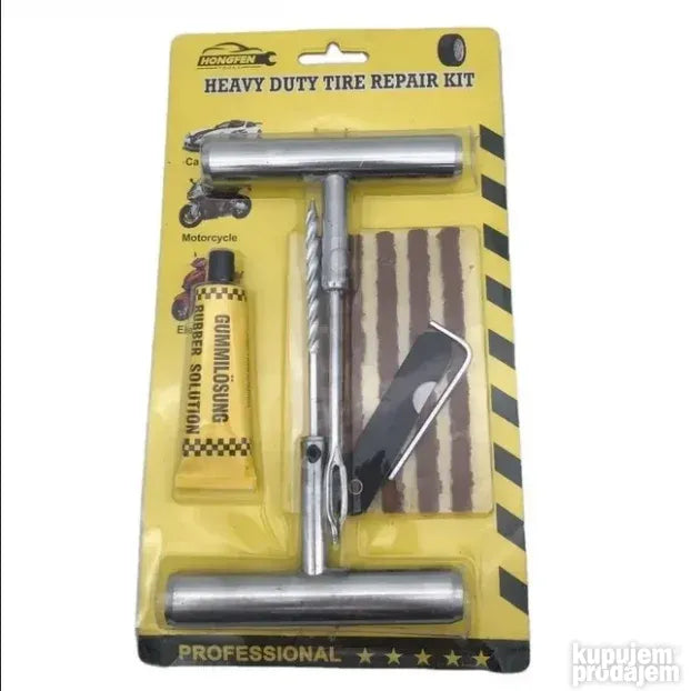 Set za krpljenje guma Metalni PREMIUM