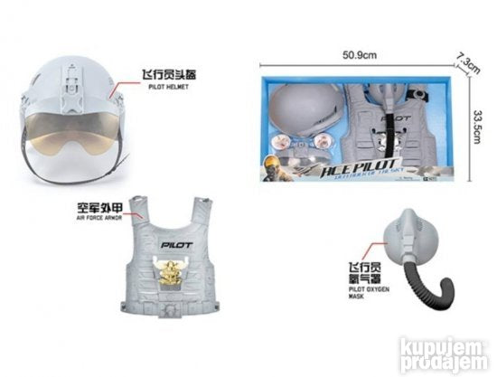 Set za pilote ace pilot toy - Slika 3