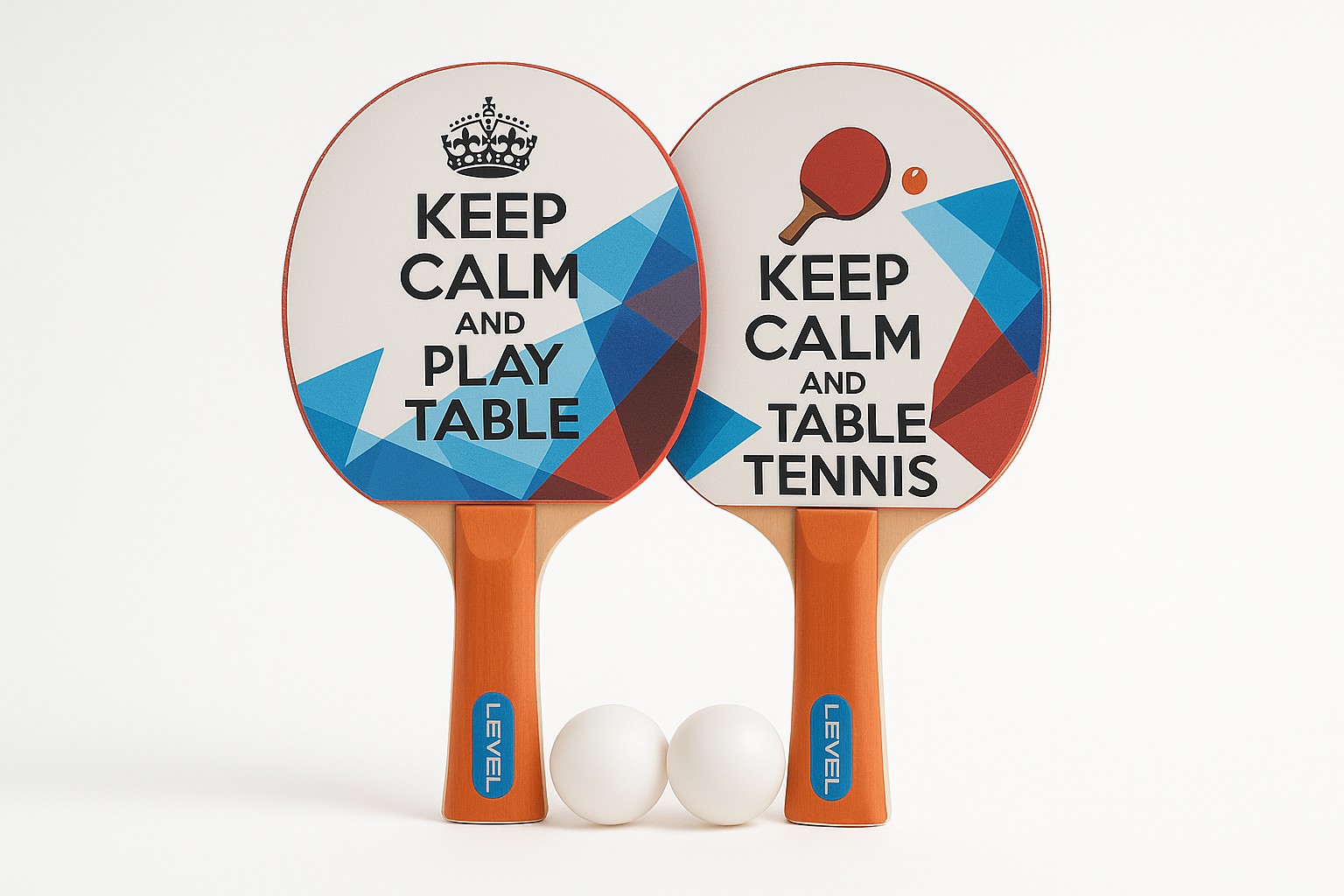 Set za ping pong Kompletni set sa reketima mrezicom i lopticama