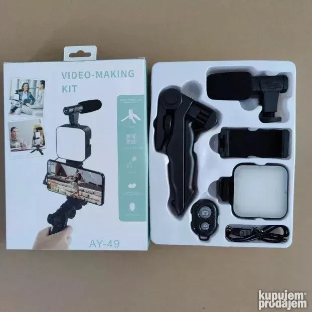 Set za snimanje LED svetlo Mikrofon Stativ stativSTATIV