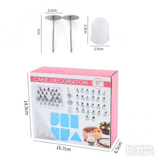 Set za ukrasavanje torti i kolaca 37 komada - Slika 5