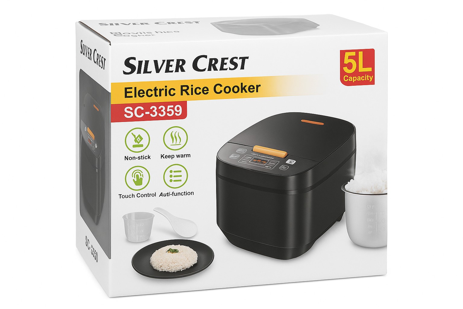Silver Crest Elektricni Aparat za Pirinac SC 3359 5L Kapacitet