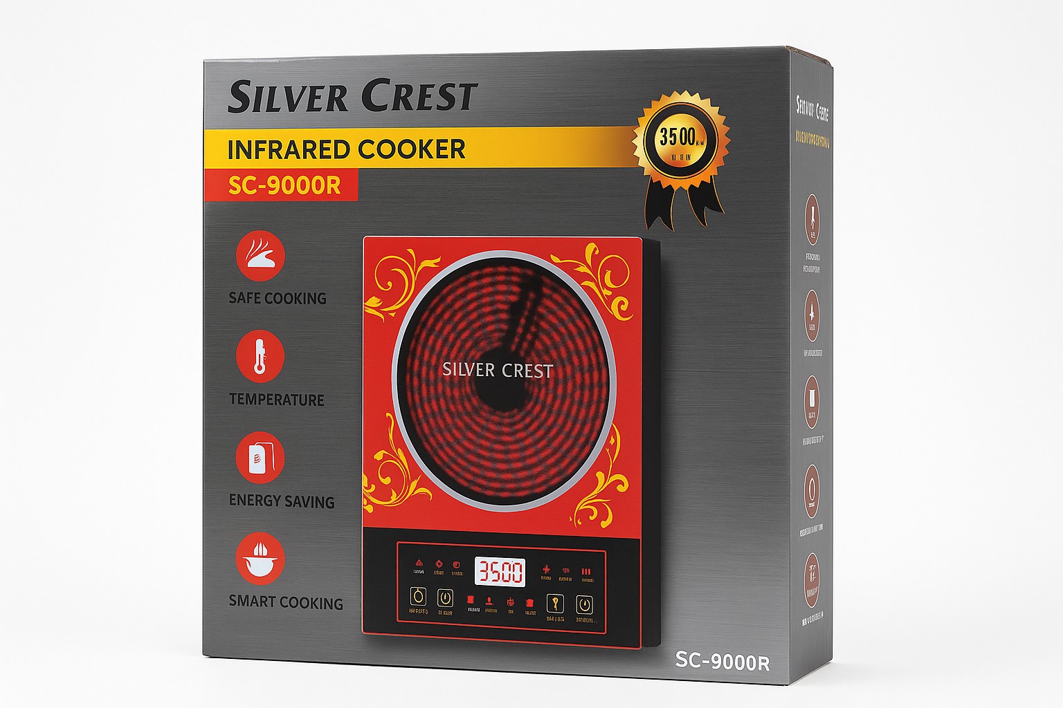 Silver Crest Infracrveni Reso SC 9000R 3500W Pametno Kuvanje