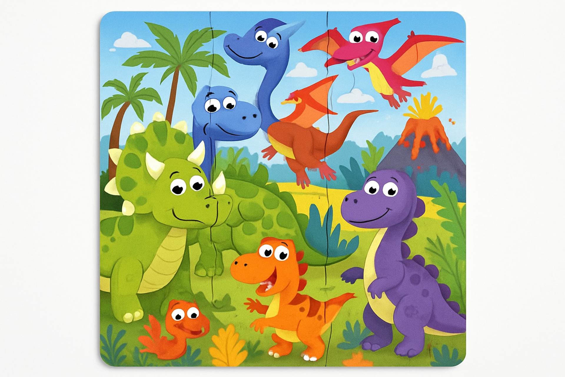 Slagalica sa Dinosaurusima Fun Puzzles Edukativna Igracka za Decu 1i 1 gratis