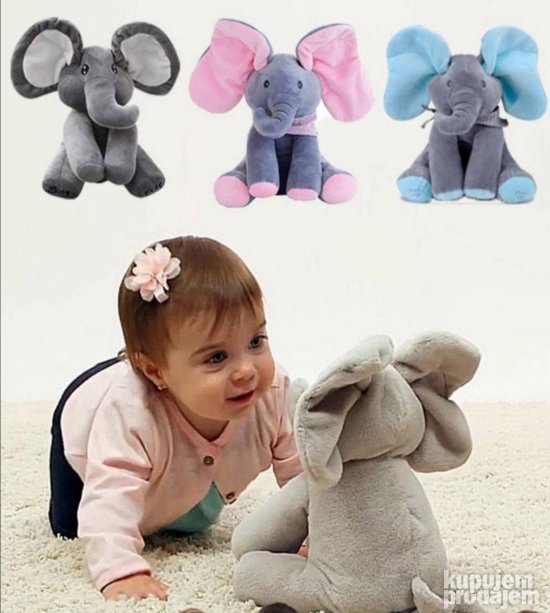 Slon Peekaboo raspevani slon Peekaboo raspevani slon