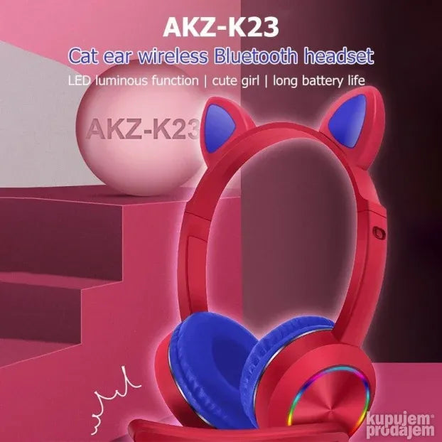Slusalice Bluetooth Cat Ear AKZ K23