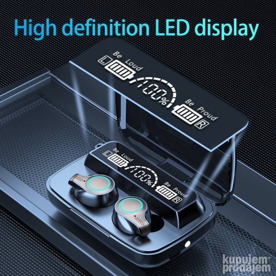 Slusalice Bluetooth M18 i power bank