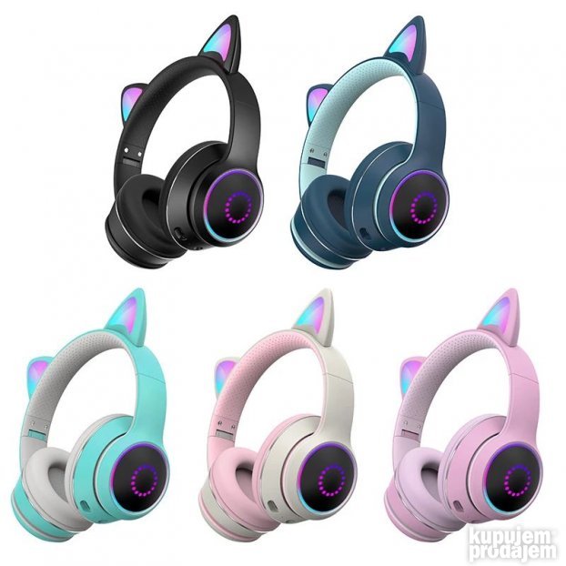 Slusalice Bluetooth cat ear AKZ K26