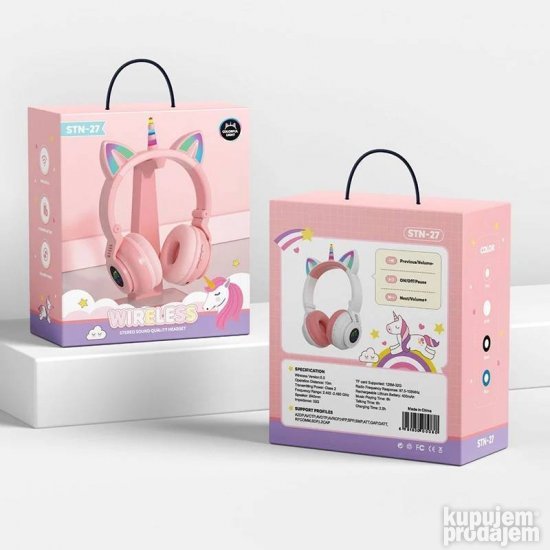 Slusalice unicorn STN 27 Bluetooth RGB