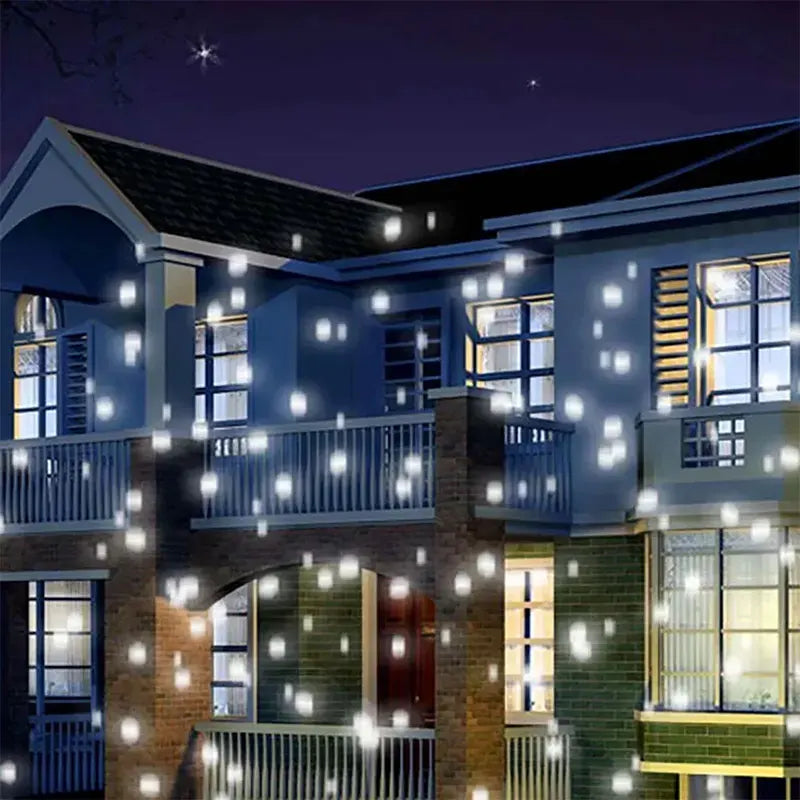 Snezni led projektor bele pahulje