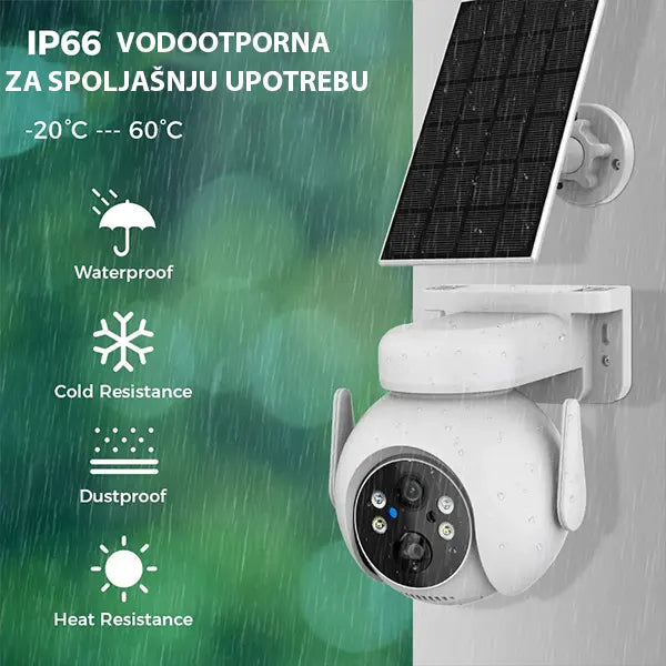 Solarna WIFI Kamera Za Video Nadzor 4MP
