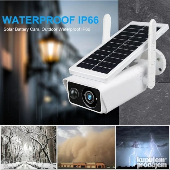 Solarna kamera IP WIFI Kamera Full HD sa dve natene