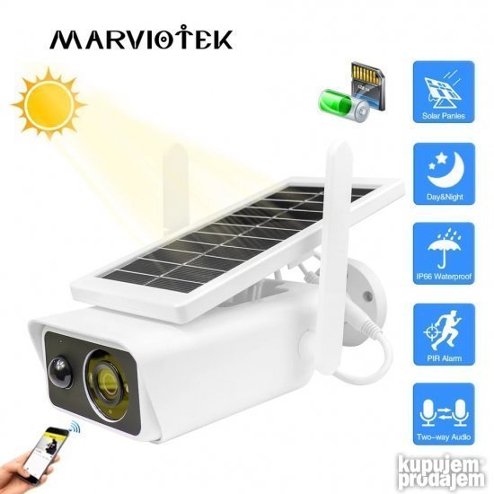 Solarna kamera IP WIFI Kamera Full HD sa dve natene