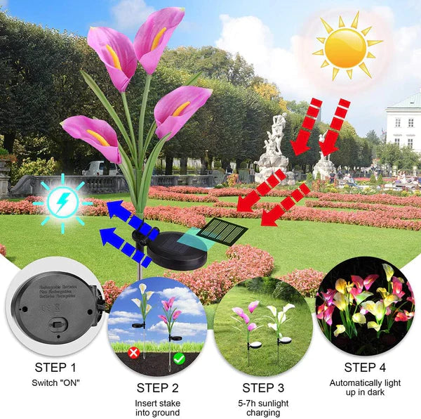 Solarna lampa Calla lili 2kom - Slika 10