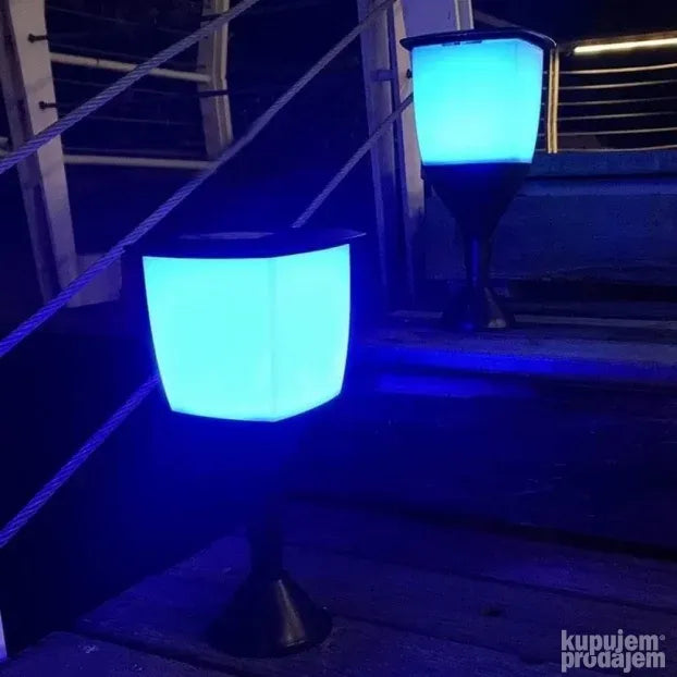 Solarna lampa RGB menja boje RIS V