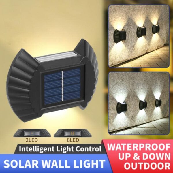 Solarna led dekorativna zidna lampa