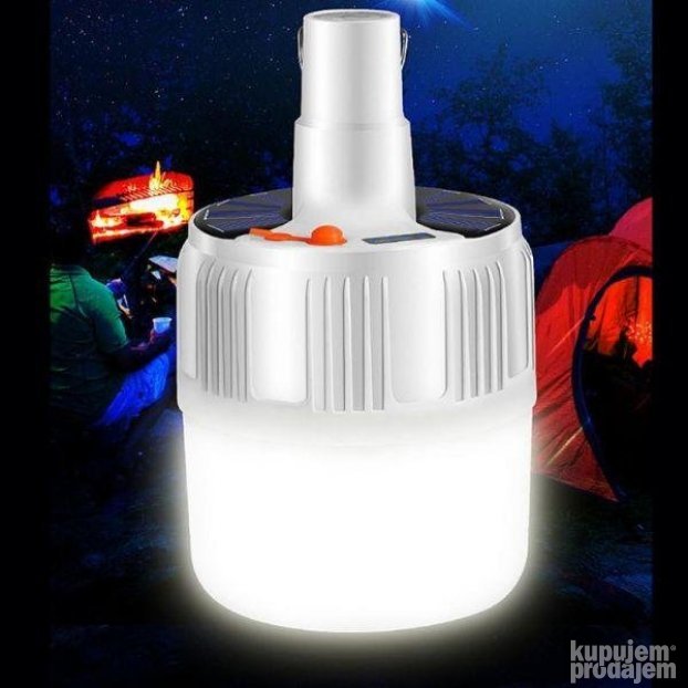 Solarna punjiva LED sijalica sa zakackom