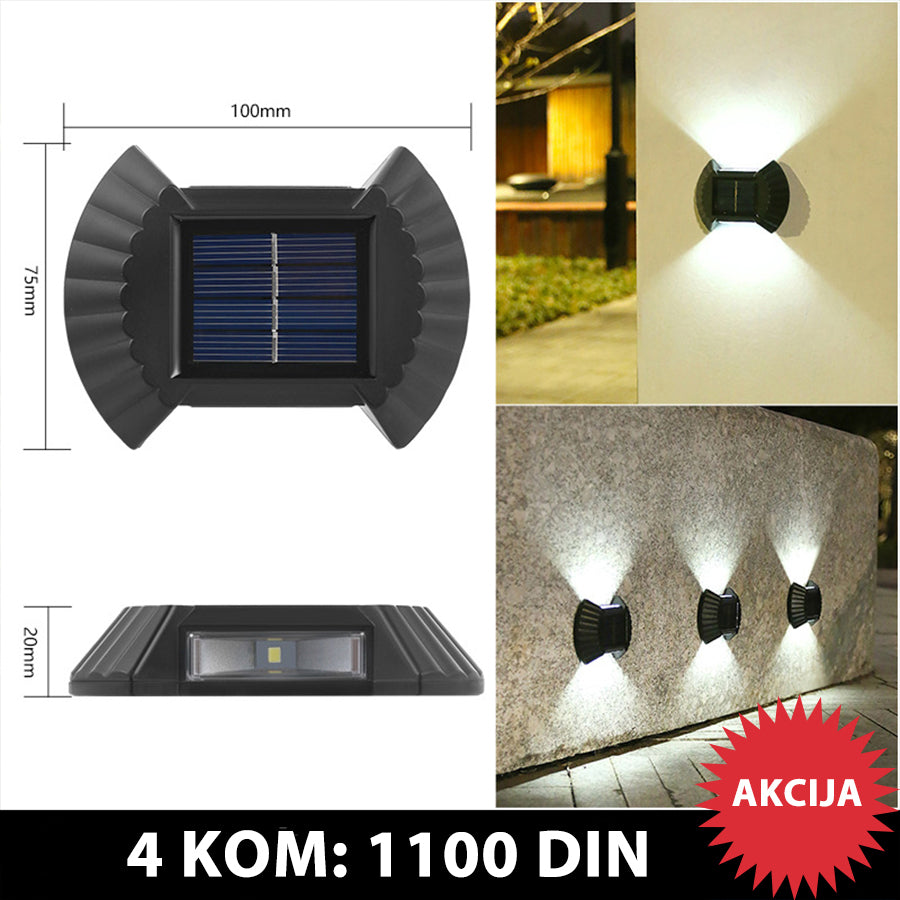 Solarna zidna lampa 4 Komada - Slika 5