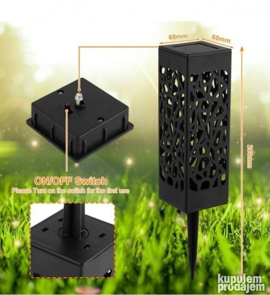 Solarne lampe ukrasne lampe za lampe za dvoriste 8 komada