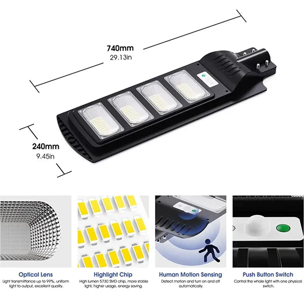 Solarni LED Reflektor Za Spoljnu Rasvetu 200W - Slika 7