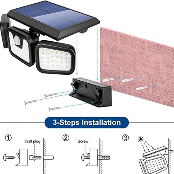 Solarni LED reflektor 15W DMD sa senzorom - Slika 6
