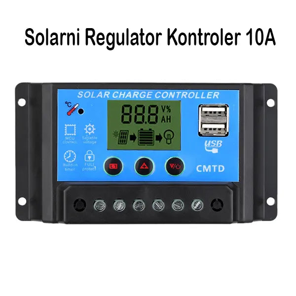 Solarni Regulator Kontroler 12V24V 10A