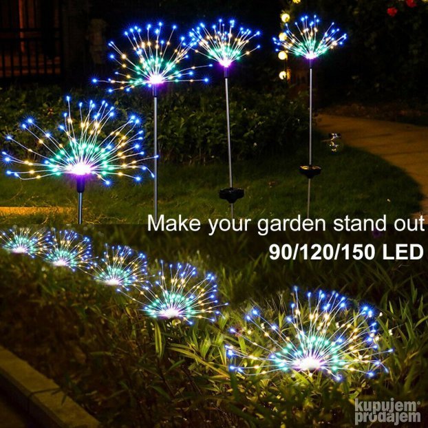 Solarno drvo led RGB