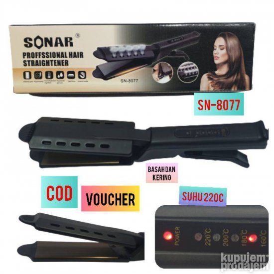 Sonar presa za kosu SN8077 pegla za kosu