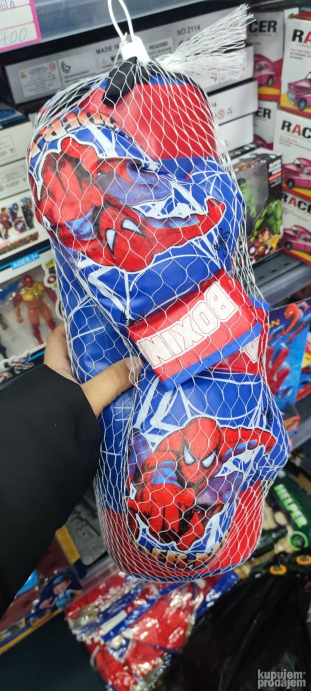 Spiderman dzak za udaranje sa rukavicama