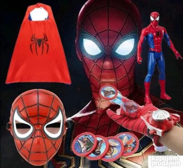 Spiderman kostim sa plastom i igrackom