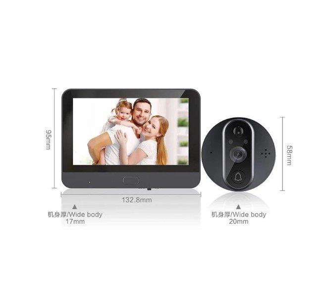 Spijunka kamera Wifi i monitor Video interfon zvono