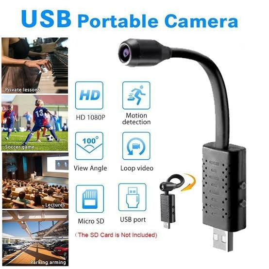 Spijunska Mini Kamera WiFi IP kamera na USB ili power bank