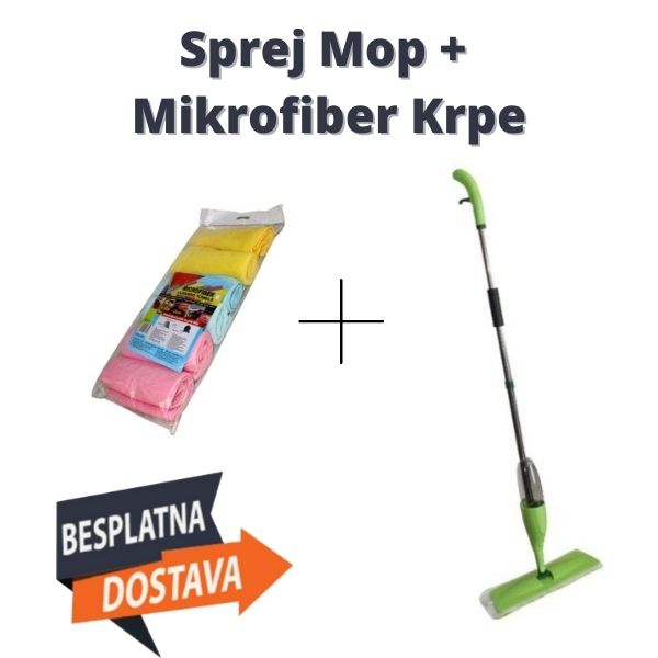 Sprej Mop i Mikrofiber Krpe