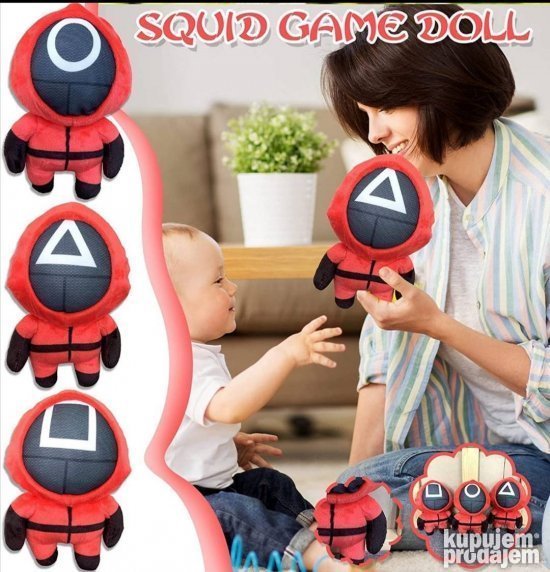 Squid Game plisane igracke visine 30cm