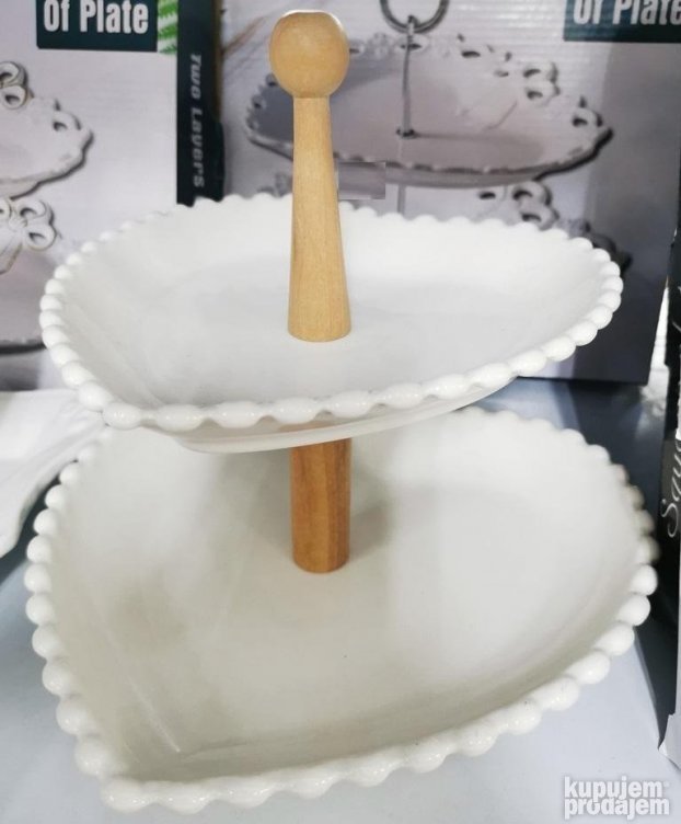 Stalak za kolace torte i slicno SRCE oblik