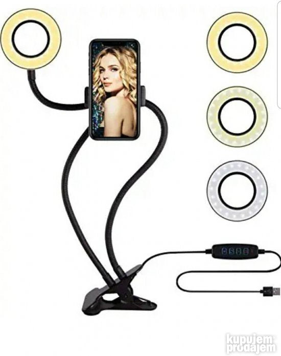 Stalak za snimanje i slikanje sa svetlom Mini ring light