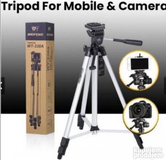 Stativ drzac za fotoaparat ili telefone 330A tripod