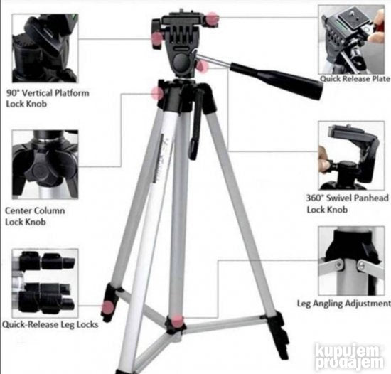 Stativ drzac za fotoaparat ili telefone 330A tripod