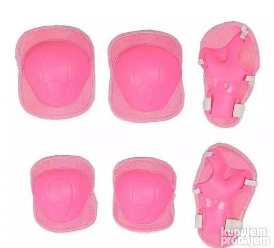 Stitnici laktova i kolena za rolere roze