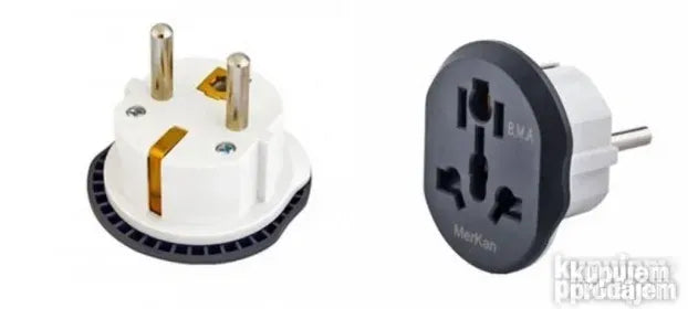 Strujni adapter USA UK na evropski tip3