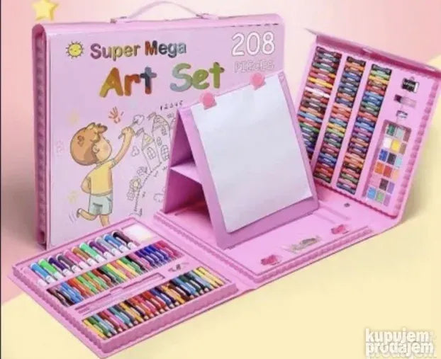 Super Art Set za Devojcice Set za Crtanje i Bojenje