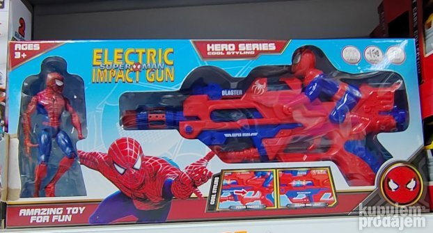 Superman elektricni pistolj za decake