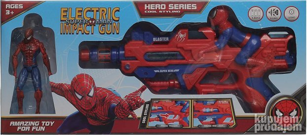 Superman elektricni pistolj za decake