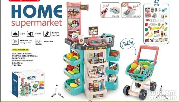 Supermarket Prodavnica supermarket sa kolicima